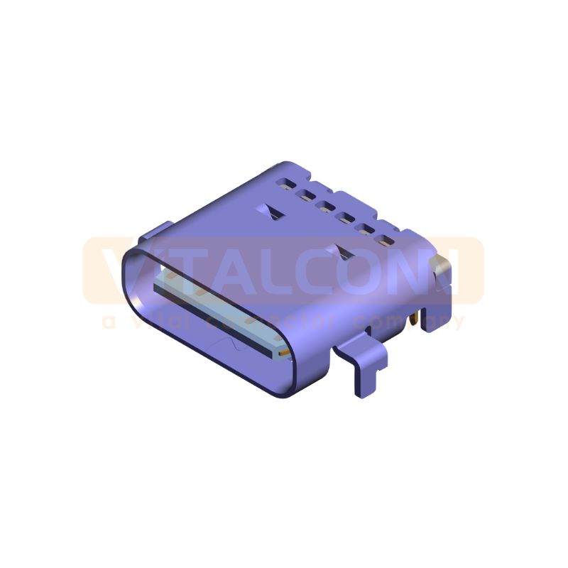 24-Pin Dual Row USB Type C Connector