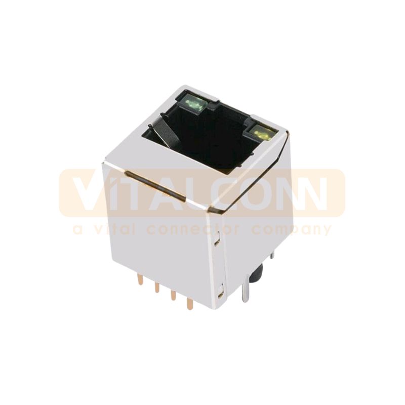 Vertical RJ45 Jack with LED