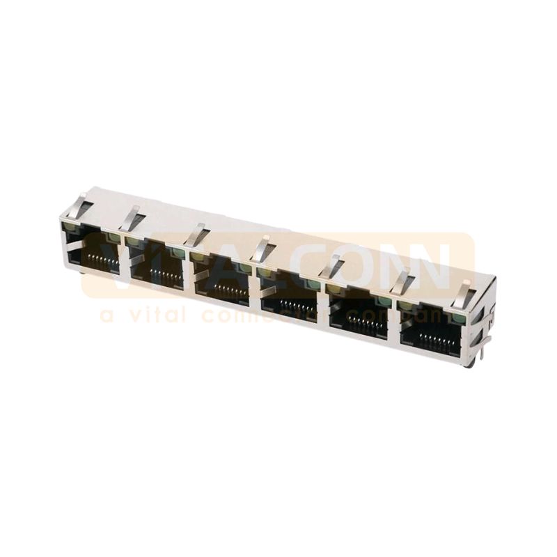 1x6 Multi-port RJ45 Connector