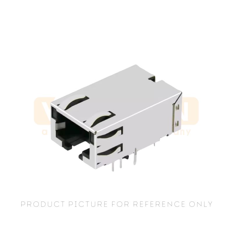 Single Port Shielded With LED Magnetic RJ45 Connector