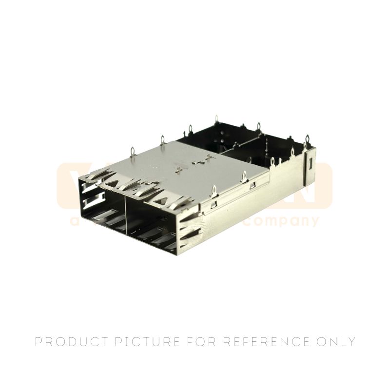 1x2 Port SFP Cage Connector