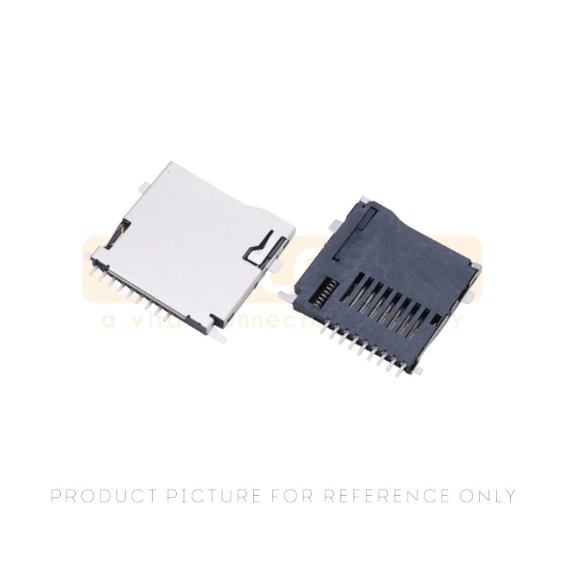 micro SD card connector with switch