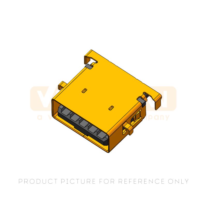 90 Degree Reverse Sink USB Type-A Connector