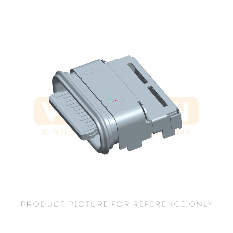 IPX8 Rated 24 Pin Waterproof USB Type-C Connector