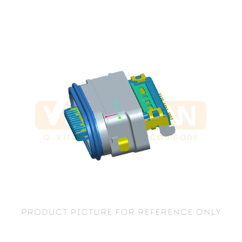 IP68 Rated 24 Pin Waterproof USB Type-C Connector
