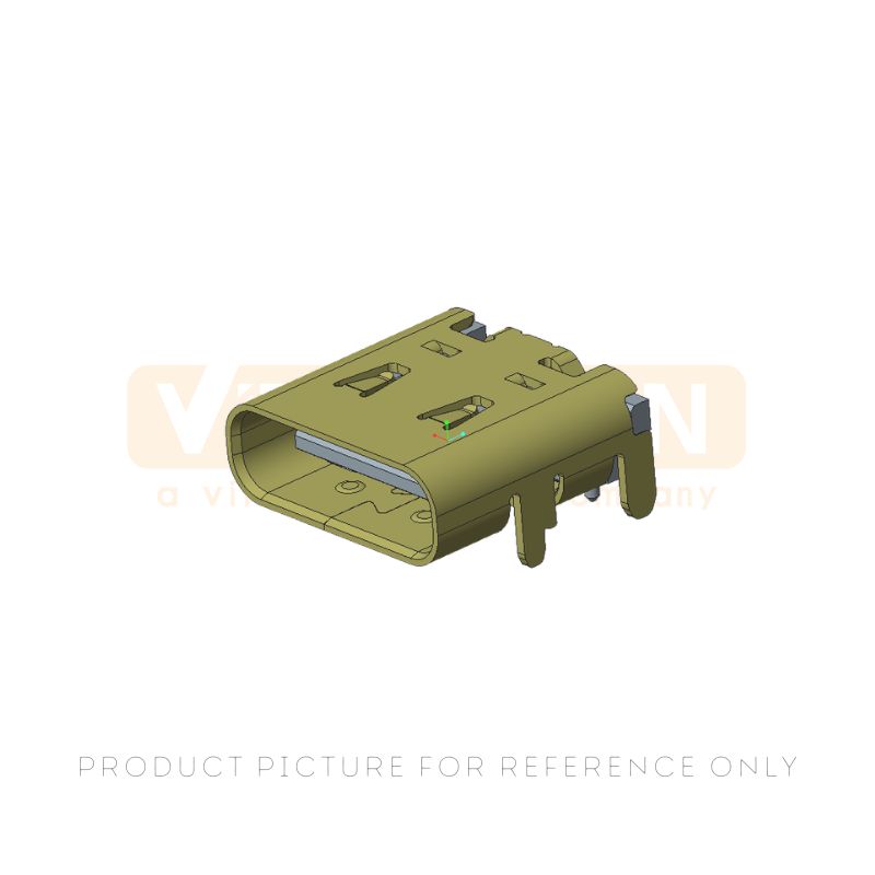 16 Pin Female USB Type-C Connector