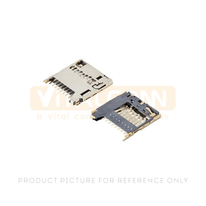 Push Push Micro SD card sockets connectors