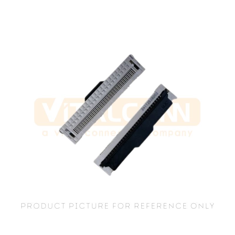 1.00mm pitch 30-pin ZIF FPC Connector SMT 2.1mm height