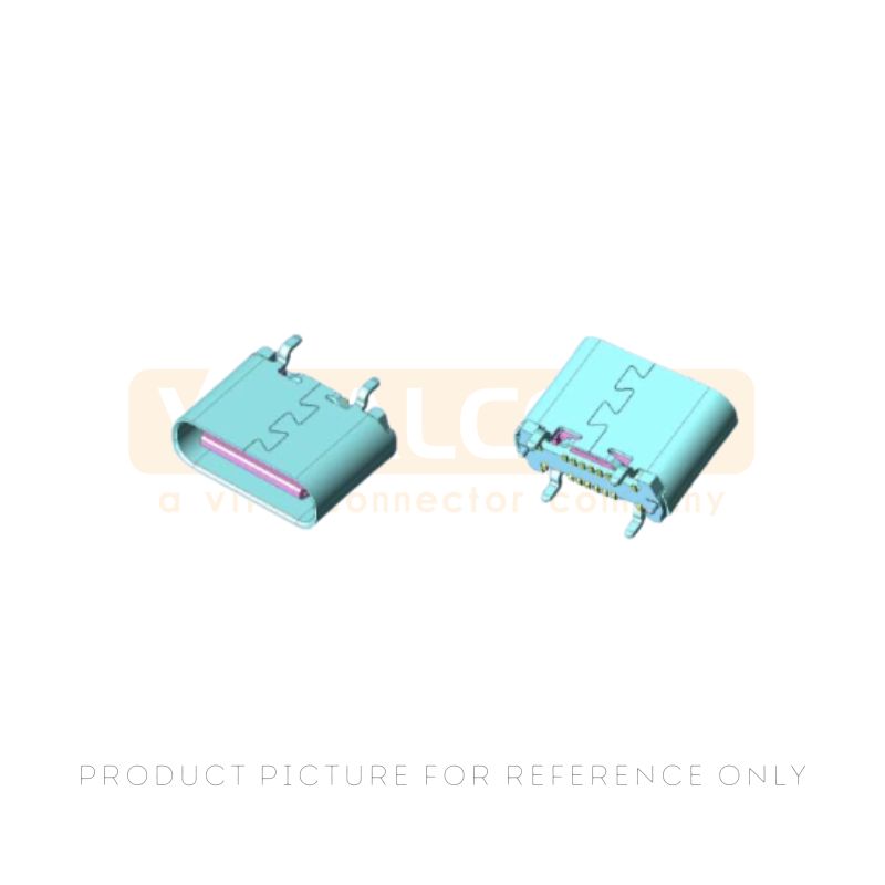 16-pin vertical SMT USB Type-C connector UC22-1E1H1A103-0HR-29