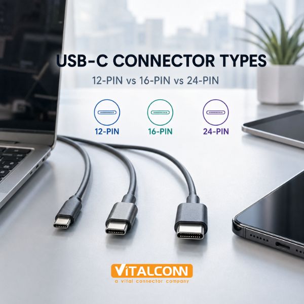 USB-C Connector Types: 12-Pin vs 16-Pin vs 24-Pin Explained (2026)