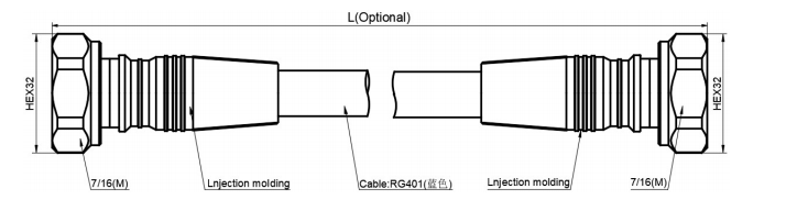 Low PIM Test Cable Assembly