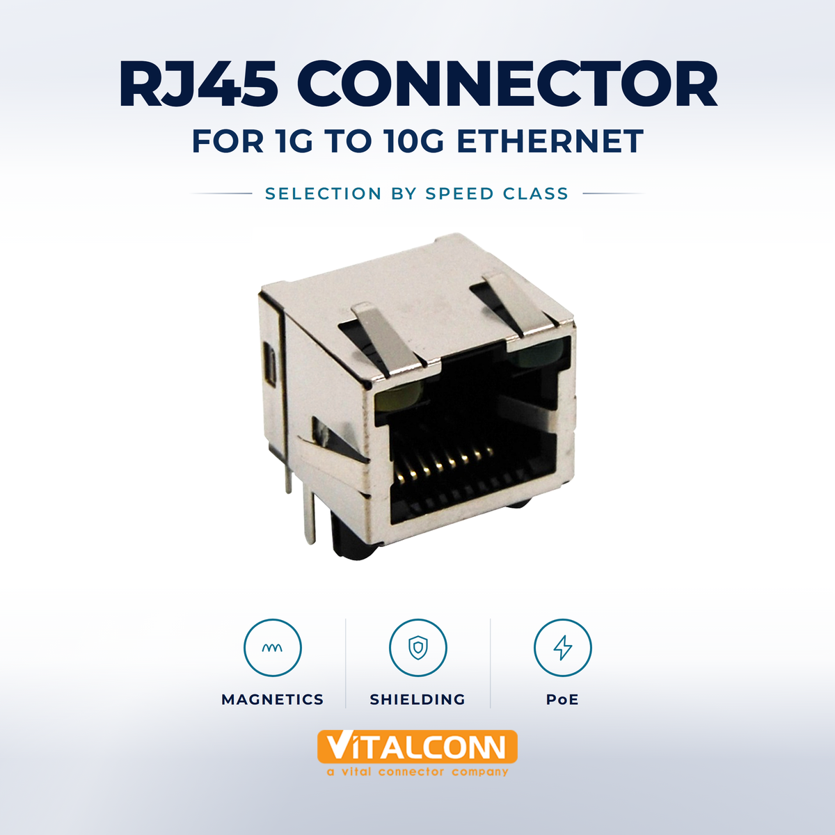 RJ45 Connector Selection for 1G, 2.5G, 5G and 10G Ethernet