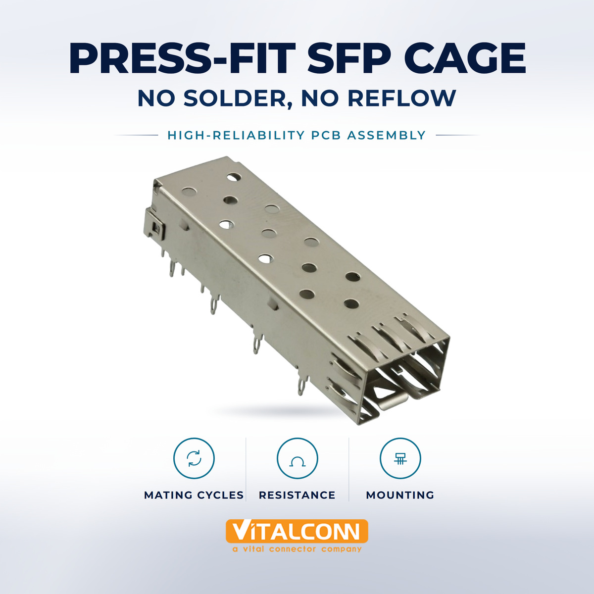 Press-Fit SFP Cage: Benefits for High-Reliability PCB Assembly