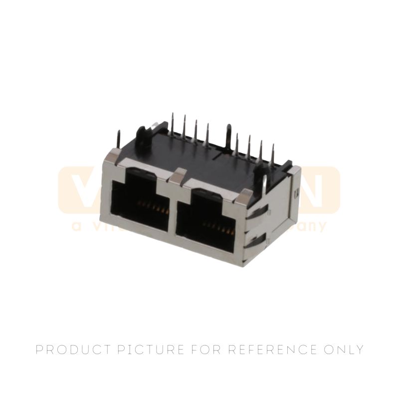 1x2 RJ45 tab down jack for gigabit ethernet switch ports