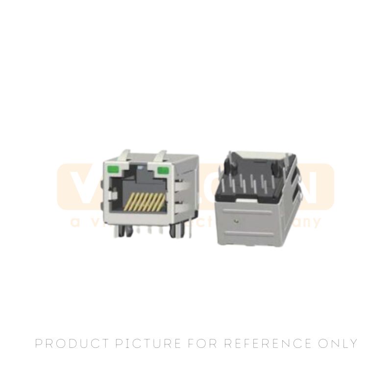 RJ45 tab up connector shielded single port jack JU112103DPA0