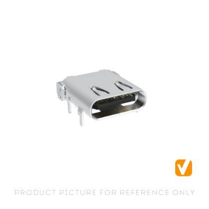USB Type C 24P SMT connector receptacle with spring and post UC32-1E1H1A103-1HR-05